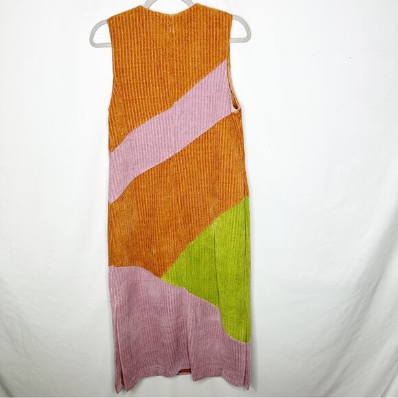 HUTCH Jordy Dress Copper Colorblock Chenille Knit Dress NWT in XL - Picture 8 of 8